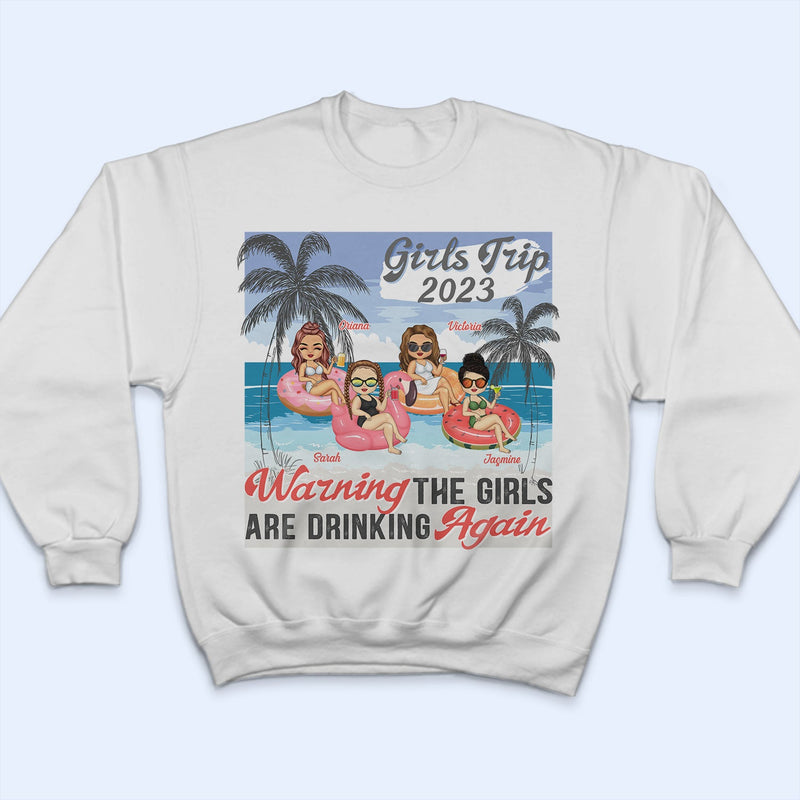 Voyage entre filles moins cher qu'une thérapie, des plages, de l'alcool et des meilleures amies - Cadeau d'anniversaire, de voyage, de vacances pour meilleure amie, meilleure amie, sœurs - T-shirt personnalisé