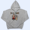 Leopard Dog Mom With Dogs - Birthday, Anniversary, Funny Gift For Women, Dog Lovers - Personalized T Shirt