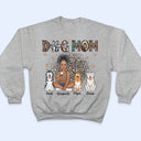 Leopard Dog Mom With Dogs - Birthday, Anniversary, Funny Gift For Women, Dog Lovers - Personalized T Shirt