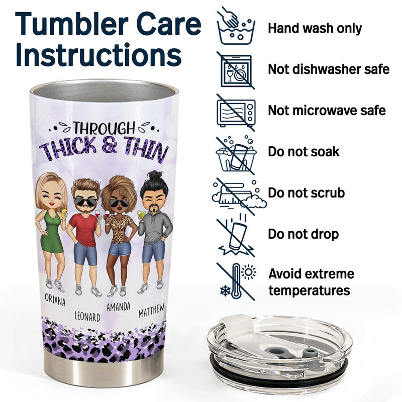 Contre vents et marées, je promets Chibi - Cadeau d'anniversaire amusant pour meilleur ami, ami, frère ou sœur - Gobelet personnalisé