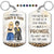 Through Thick & Thin I Promise Fashion - Funny, Anniversary, Birthday Gift For Bestie, Friend, Sibling - Personalized Aluminum Keychain