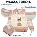 Flat Art - Christmas, Funny Gift For Family, Couple, Dad, Mom, Grandpa, Grandma - Personalized Unisex Ugly Sweater