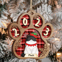 Semi-Real Art - Christmas Gift For Dog Lovers, Cat Lovers, Pet Owners - Personalized 2-Layered Wooden Ornament
