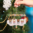 My Grandkids - Christmas, Loving Gift For Grandparents, Grandma, Grandpa, Family - Personalized Medallion Acrylic Ornament