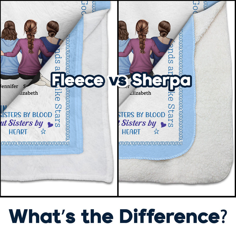 Meilleurs amis pour toujours, unis par le cœur - Cadeaux affectueux pour les meilleurs amis - Couverture polaire personnalisée