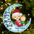 I Love You To The Moon And Back Papa, Nana Chibi - Christmas Gift For Grandparents - Personalized Cutout Acrylic Ornament