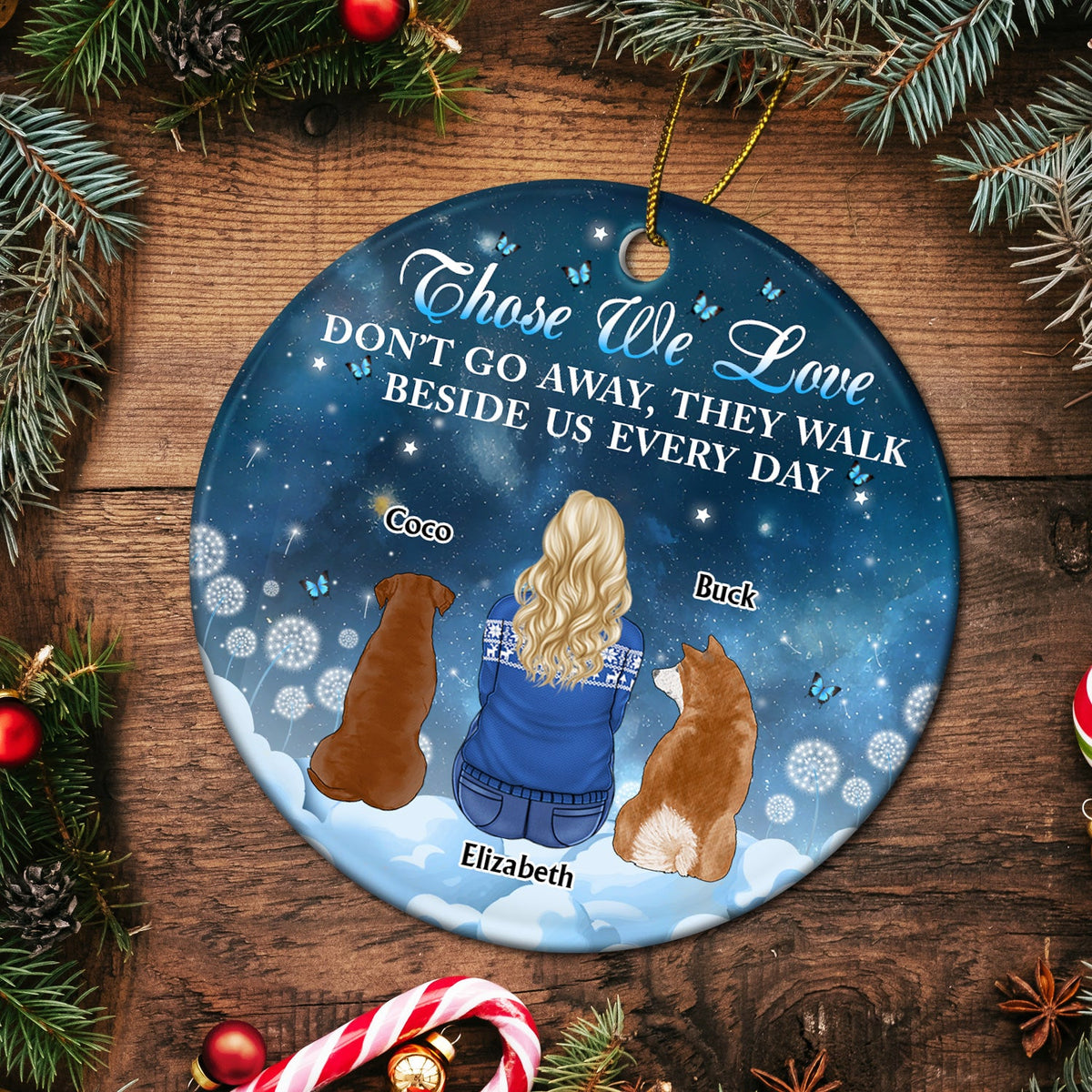 If Love Could Have Saved You - Christmas, Memorial Gift For Dog Lovers, Cat Lovers - Personalized Circle Ceramic Ornament