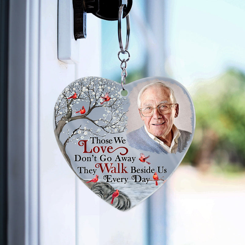 Custom Photo I'll Hold You In My Heart - Memorial Gift For Family, Siblings, Friends - Personalized Acrylic Keychain