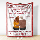 Even When I'm Not Close By - Gift For Sisters, Besties, Daughters - Personalized Fleece Blanket