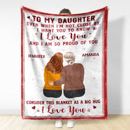 Même quand je ne suis pas à proximité - Cadeau pour sœurs, meilleures amies, filles - Couverture polaire personnalisée