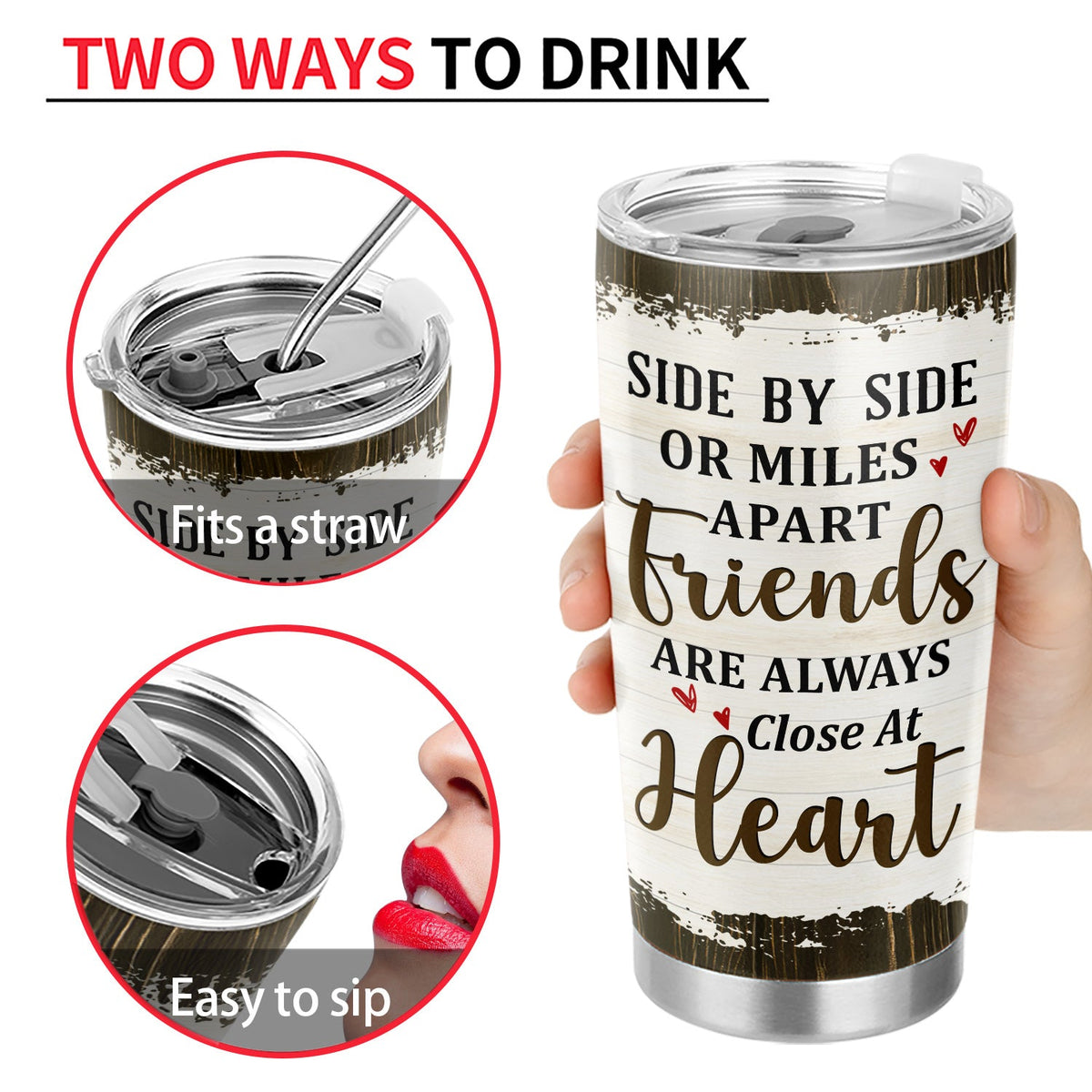 I Wish You Lived Next Door Map - Gift For Besties, Best Friends - Personalized Tumbler