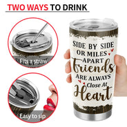 I Wish You Lived Next Door Map - Gift For Besties, Best Friends - Personalized Tumbler