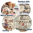 You Will Always Be The Sister Of My Soul - Gift For Besties, Best Friends - Personalized Fleece Blanket