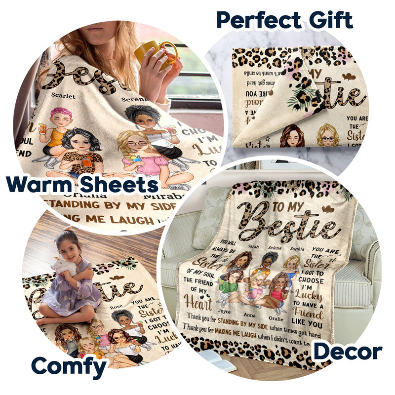 You Will Always Be The Sister Of My Soul - Gift For Besties, Best Friends - Personalized Fleece Blanket