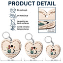 De toutes les choses étranges - Cadeau pour couple, mari, femme - Porte-clés en bois personnalisé