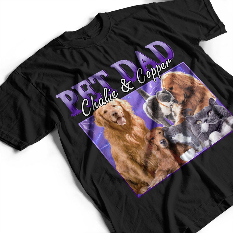 Custom Photo 90s Retro Vintage - Birthday, Anniversary Gift For Dog Mom, Cat Dad, Pet Lover - Personalized T Shirt