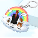 I Miss You - Memorial Gift For Pet Lovers, Dog Mom, Dog Dad, Cat Mom, Cat Dad - Personalized Cutout Acrylic Keychain