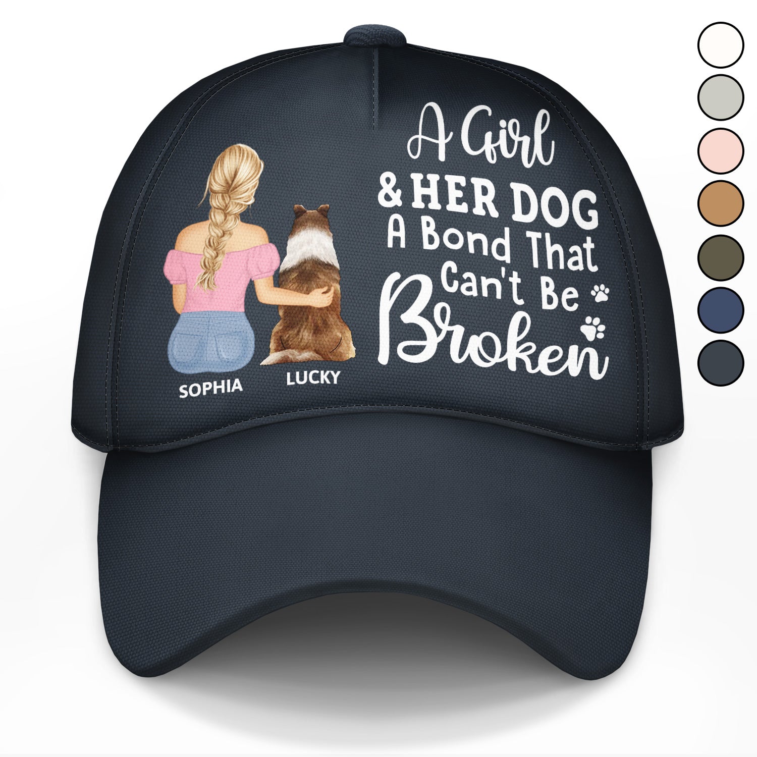 A Bond That Can't Be Broken - Gift For Dog Lovers, Dog Mom, Dog Dad - Personalized Classic Cap