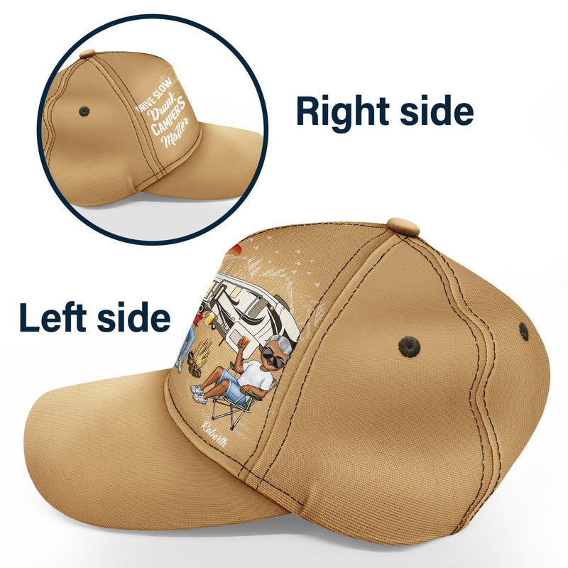 Camping Partners For Life - Gift For Camping Couples, Campers, Husband, Wife - Personalized Classic Cap