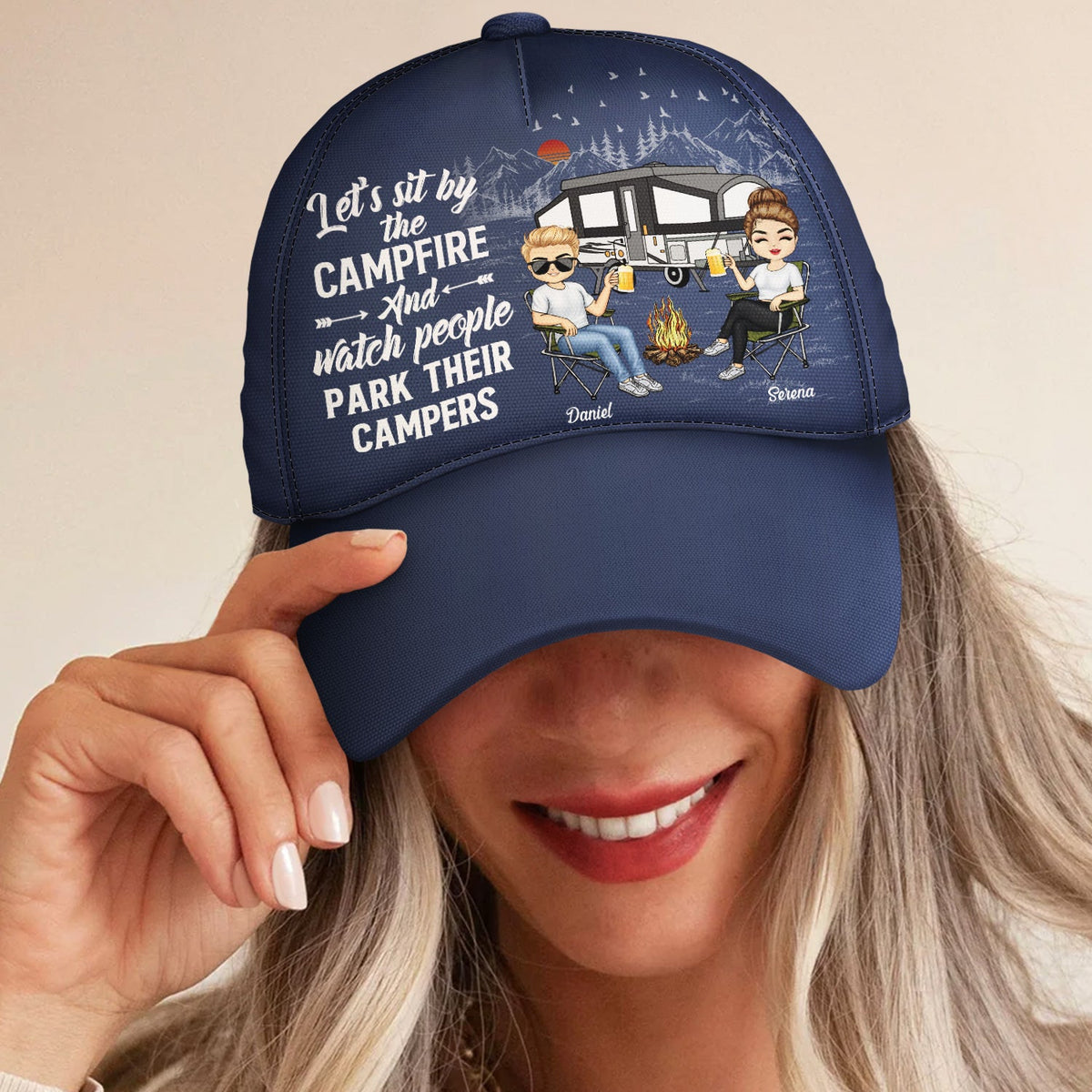 Camping Partners For Life - Gift For Camping Couples, Campers, Husband, Wife - Personalized Classic Cap