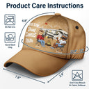 Camping Partners For Life - Gift For Camping Couples, Campers, Husband, Wife - Personalized Classic Cap
