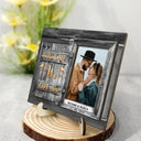 Custom Photo God Knew My Heart Needed You - Loving, Anniversary Gift For Couple, Spouse, Husband, Wife - Personalized 2-Layered Wooden Plaque With Stand