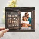 Custom Photo God Knew My Heart Needed You - Loving, Anniversary Gift For Couple, Spouse, Husband, Wife - Personalized 2-Layered Wooden Plaque With Stand