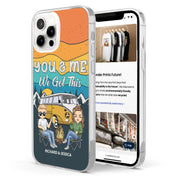 Partenaires de camping pour la vie - Cadeau pour couples, mari, femme, campeurs - Coque de téléphone transparente personnalisée