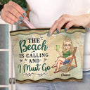 Just A Girl Who Loves Beaches - Gift For Women, Mom, Traveling Lovers, Beach Lovers - Personalized Cosmetic Bag