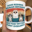 Your Tiny Furry Overlords - Gift For Cat Lovers, Cat Mom, Cat Dad - Personalized Mug