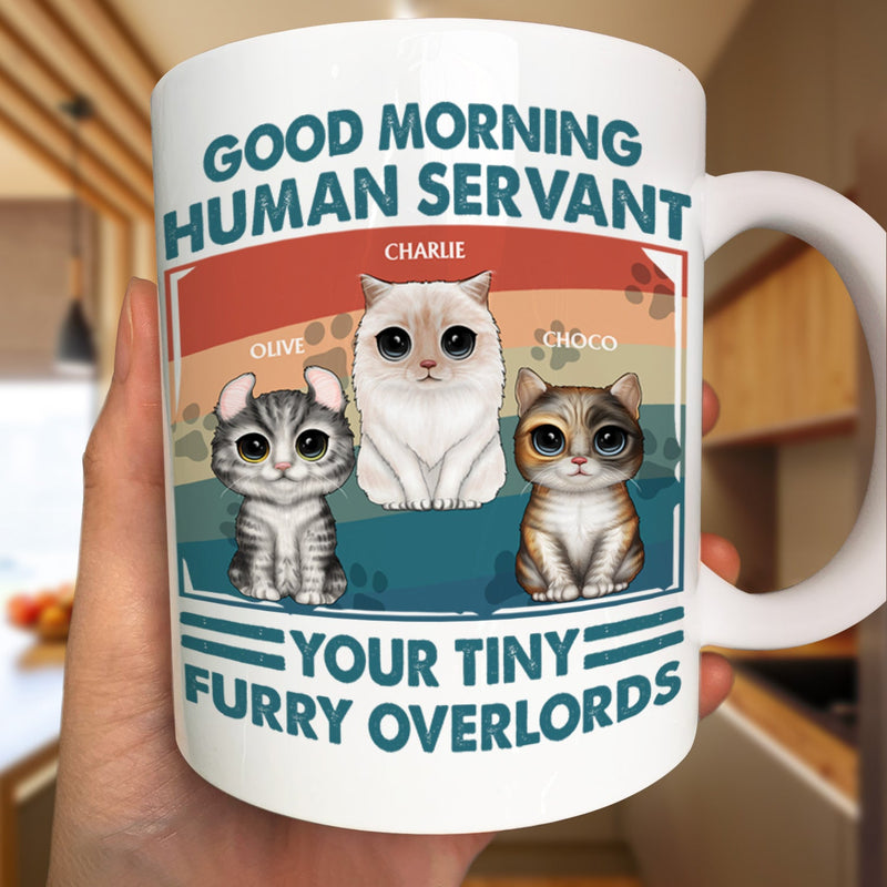 Your Tiny Furry Overlords - Gift For Cat Lovers, Cat Mom, Cat Dad - Personalized Mug
