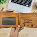 This Awesome Papa Belongs To Grandkids - Personalized Bifold Wallet