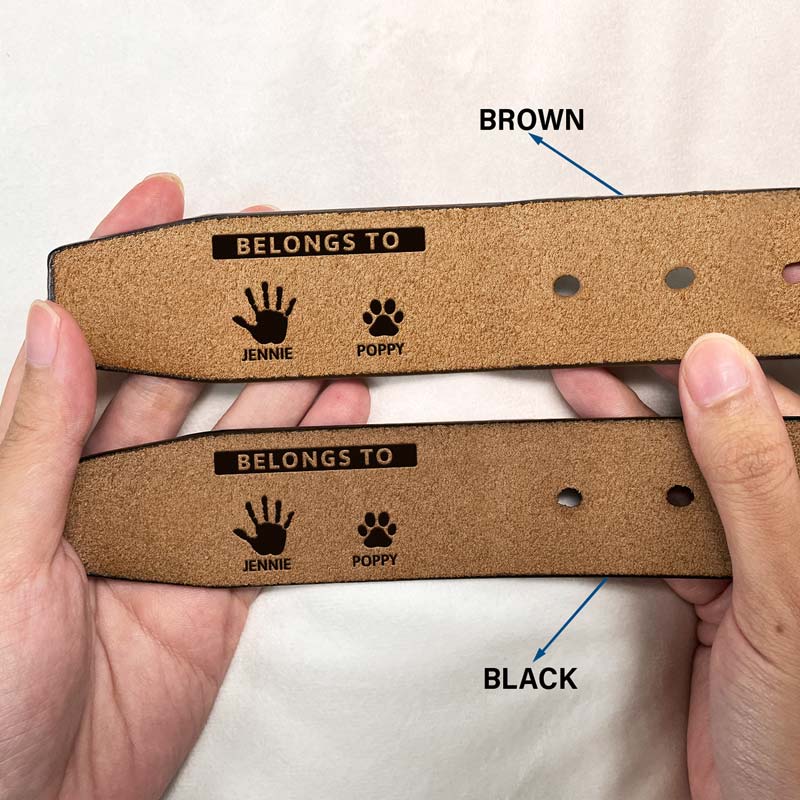 World's Best Papa Belongs To Grandkids - Personalized Engraved Leather Belt