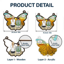 I Miss You Dad, I Know - Personalized Window Hanging Suncatcher Ornament