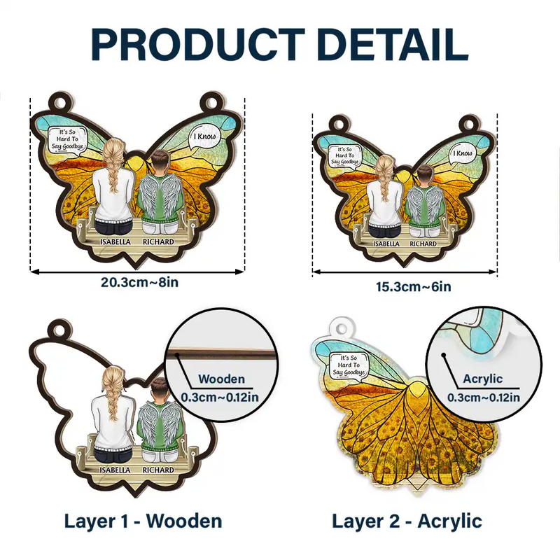 I Miss You Dad, I Know - Personalized Window Hanging Suncatcher Ornament