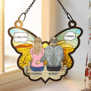 I Miss You Dad, I Know - Personalized Window Hanging Suncatcher Ornament