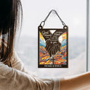 Que Dieu bénisse le couple chrétien de Broken Road ! Ornement attrape-soleil personnalisé à suspendre à la fenêtre