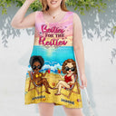 Beach Booze Besties - Personalized Sleeveless Tank Dress