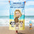 Beach Life Sandy Toes Salty Kisses Cute Pet - Personalized Beach Towel