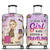 Just A Girl Who Loves Traveling - Personalized Luggage Cover