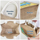 Beaching Not Teaching - Personalized Jute Tote Bag