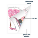 Mère et filles liées à jamais - Autocollant décoratif personnalisé