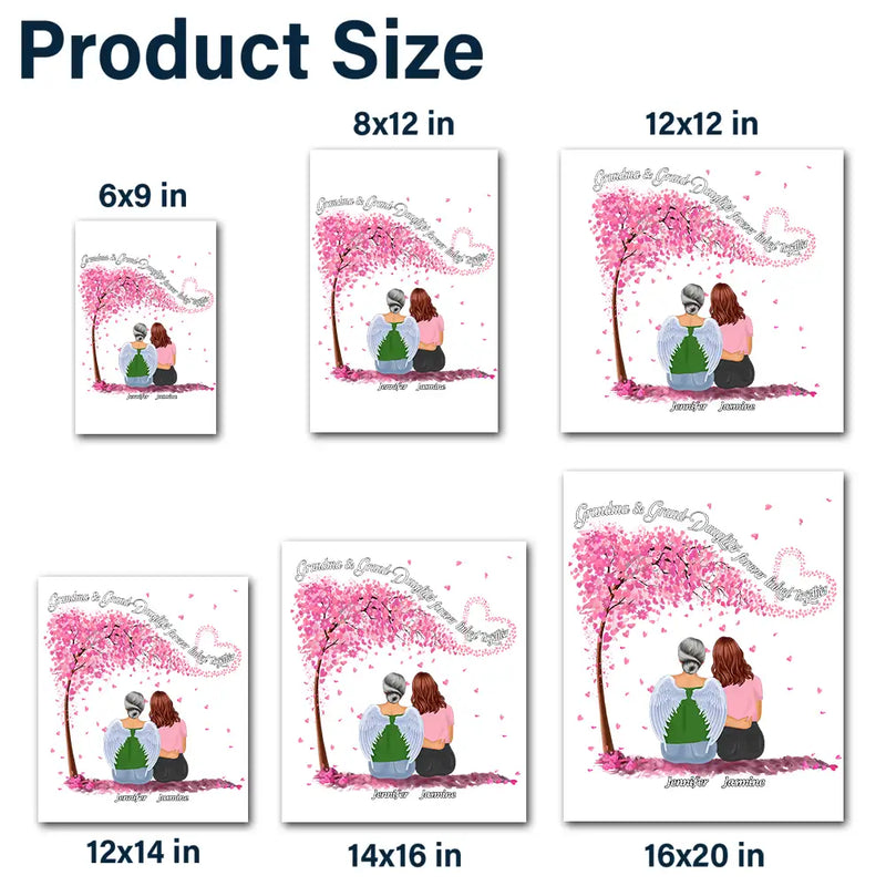 Mère et filles liées à jamais - Autocollant décoratif personnalisé