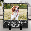 Custom Photo Forever In My Heart - Personalized Rectangle Memorial Garden Stone