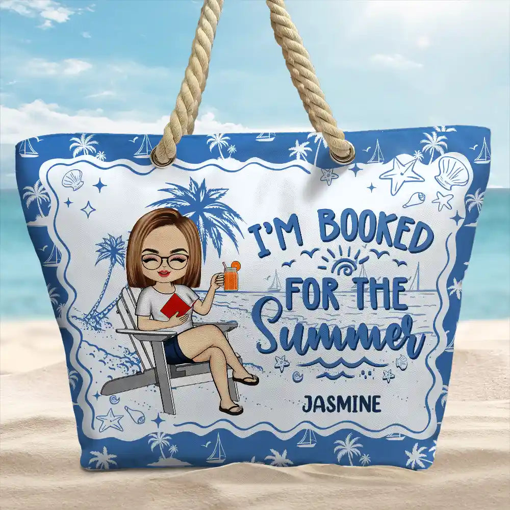 Just Read A Book And Chill - Personalized Beach Bag
