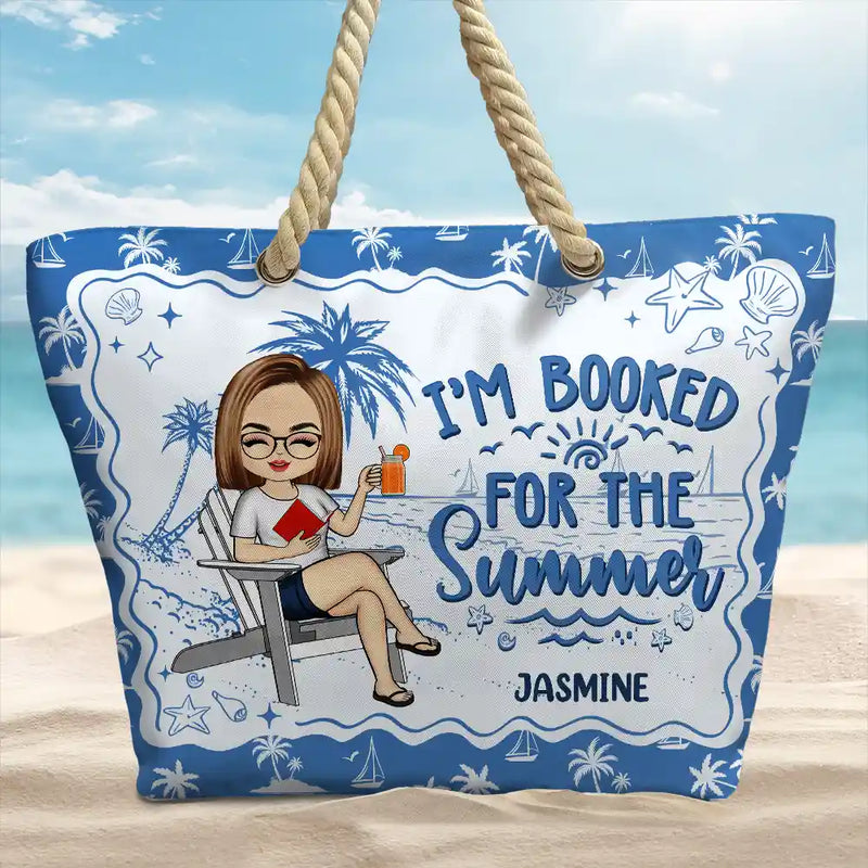 Just Read A Book And Chill - Personalized Beach Bag