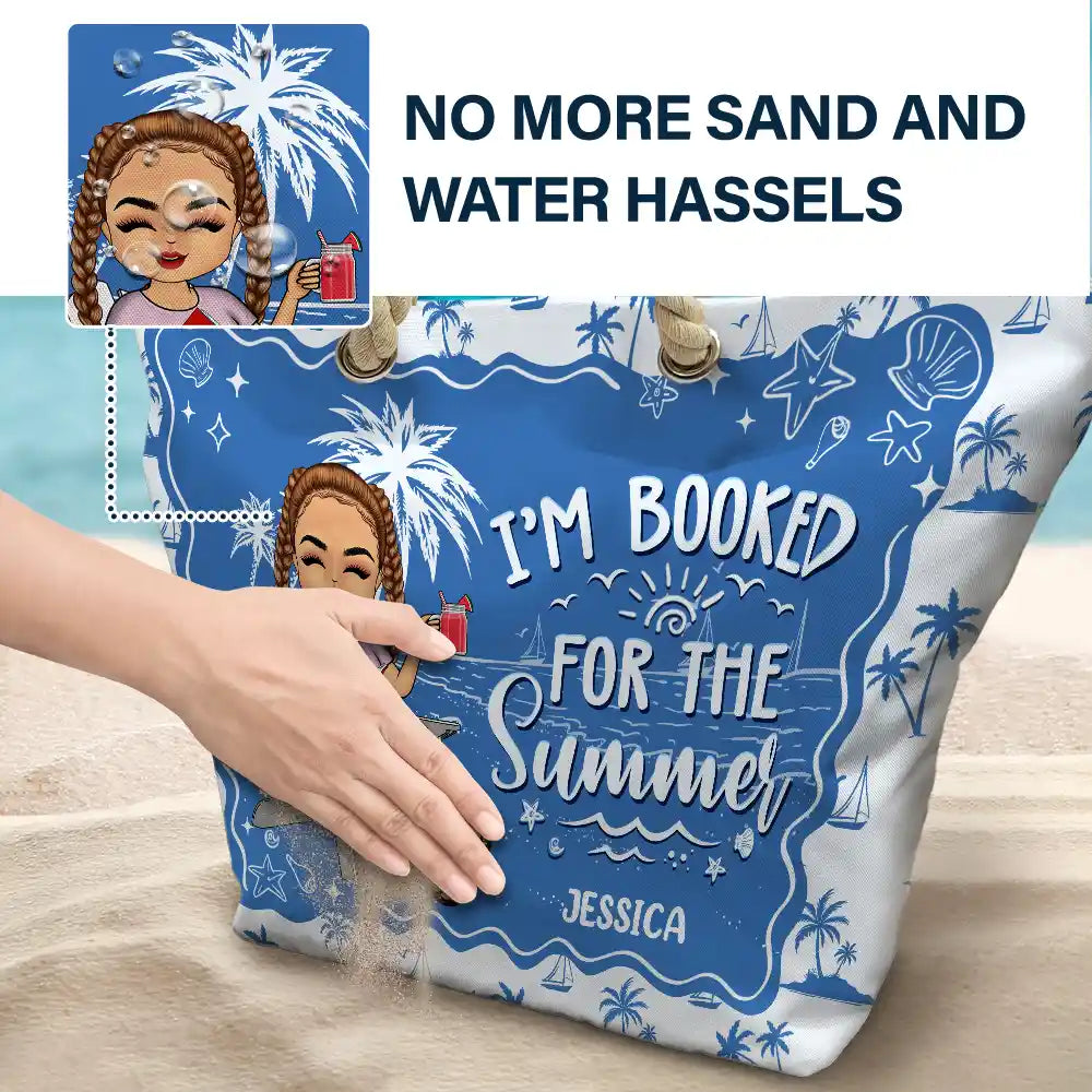 Just Read A Book And Chill - Personalized Beach Bag
