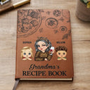 Grandma's Recipe Cookbook - Personalized Leather Journal