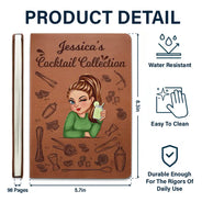 My Cooktail Book - Personalized Leather Journal