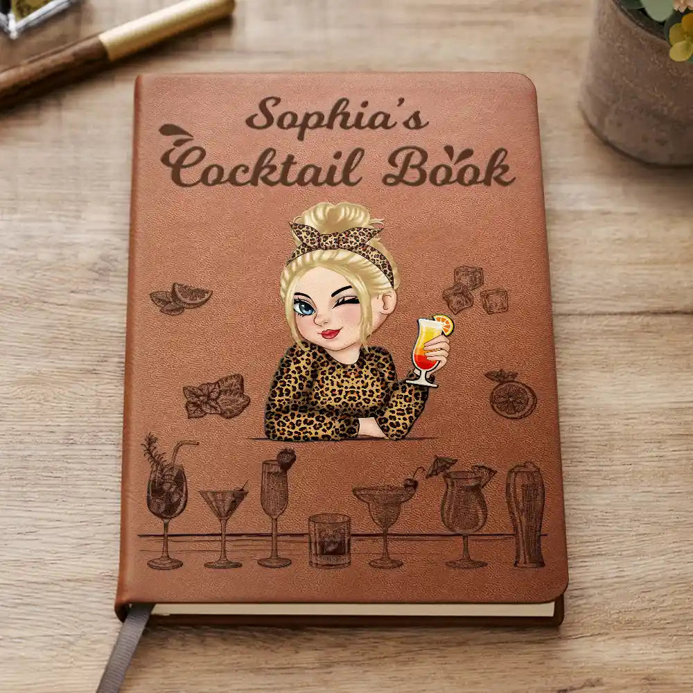 My Cooktail Book - Personalized Leather Journal